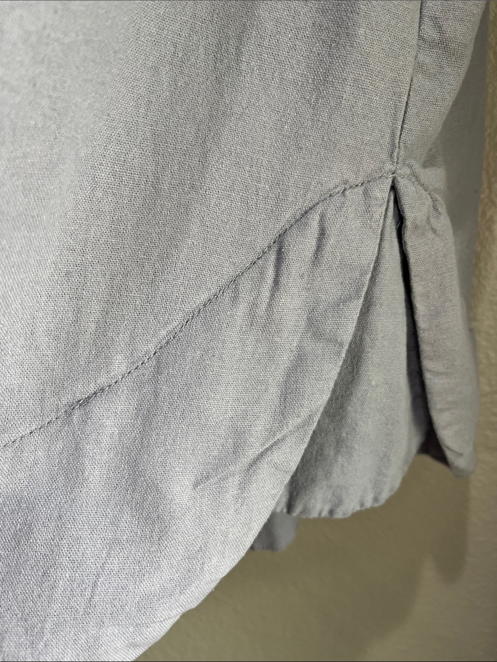 Cynthia Rowley Light Blue Puff Sleeves Babydoll Mini Dress Sz XS Boho TC0228 - Picture 6 of 8